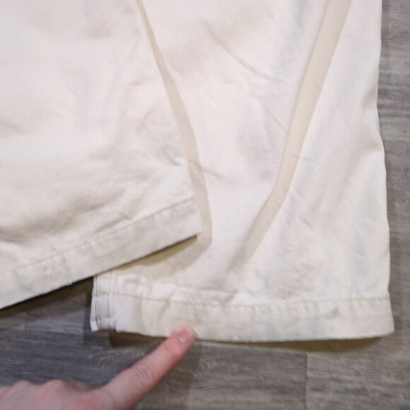 Polo Jeans Co Ralph Lauren Men's 32x32 White Cargo Pants 67th Reg Military Y2K - Picture 8 of 15